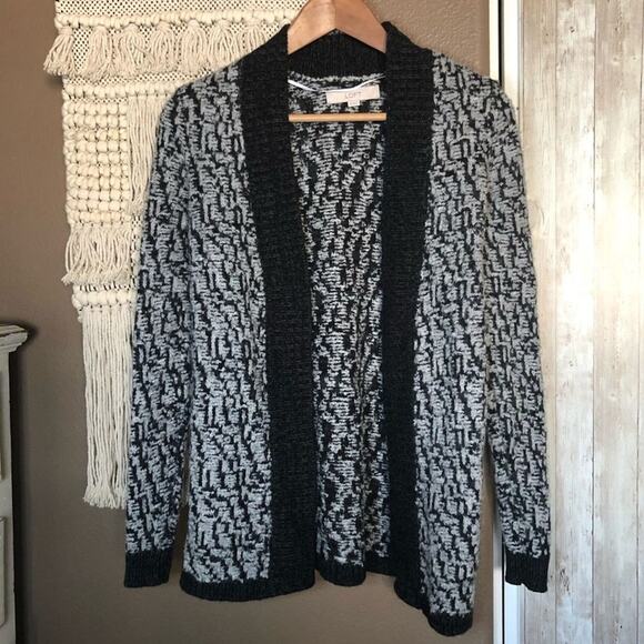 LOFT Gray Open Front Cardigan Sweater XS - Picture 1 of 5